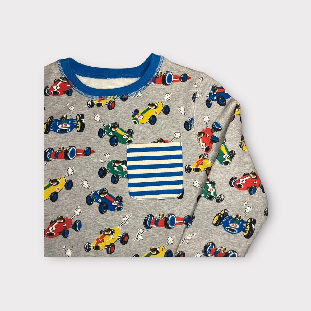 Mini Boden Racing Dog Pattern Sweater NWOT - Picture 3 of 6